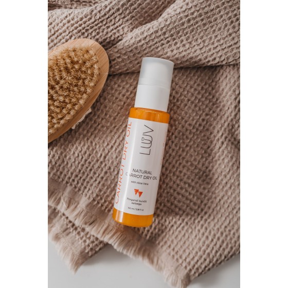 LUUV Natural Carrot Dry Oil with Aloe Vera