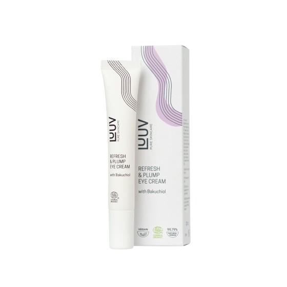 LUUV refresh plump eye cream with bakuchiol