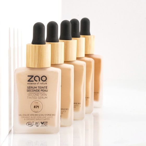 ZAO seruminis makiažo pagrindas Second skin tinted serum