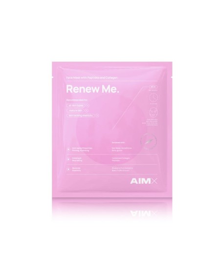 AIMX Renew Me Sheet Mask with Peptides & Collagen