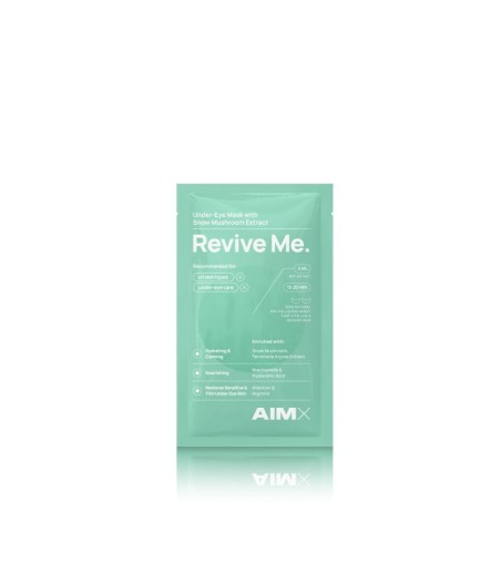 AIMX „Revive Me“ Drėkinanti ir gaivinanti lakštinė paakių kaukė su hialuronu, 1vnt.