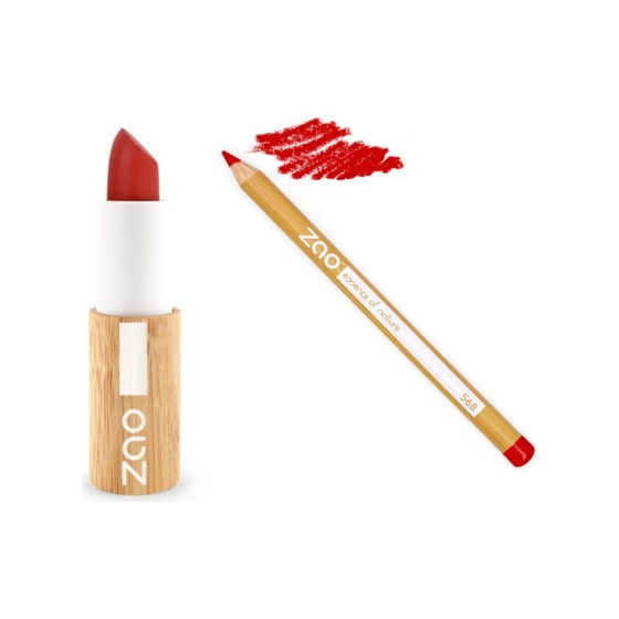 ZAO Daring Lip Pencil & Lipstick Set