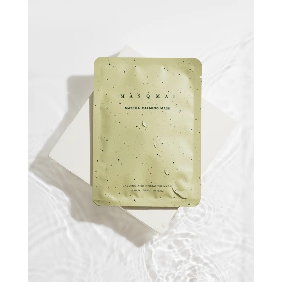 MASQMAI soothing and moisturizing mask "Matcha Calming Mask", 4 pcs.