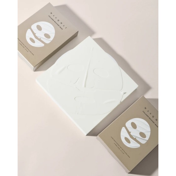 MASQMAI drėkinanti kaukė "Collagen Recovery Mask", 4 vnt.