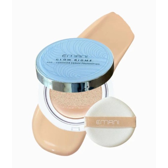 EMANI makiažo pagrindas "Glow Biome NAD+ Serum Foundation", 15 g