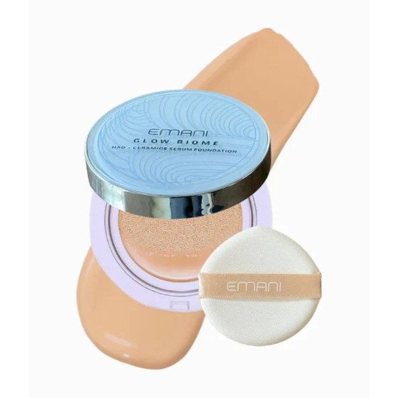 EMANI makiažo pagrindas "Glow Biome NAD+ Serum Foundation", 15 g