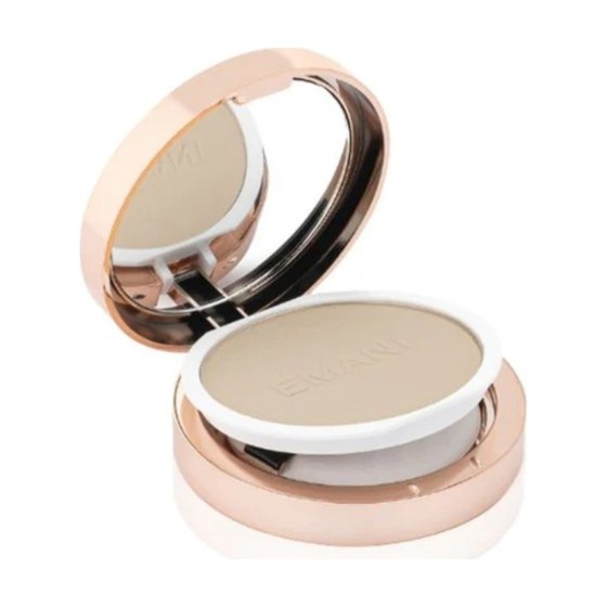 EMANI matizuojantis kompaktinis mineralinis makiažo pagrindas „Flawless Matte Foundation“, 12 g
