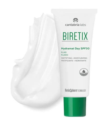 Biretix dieninis fluidas „Hydramat Day“ SPF 30, 50 ml