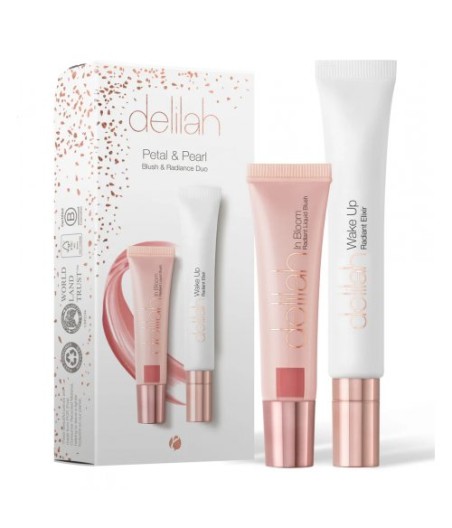 Delilah veido rinkinys „Petal & Pearl Blush & Radiance Duo“