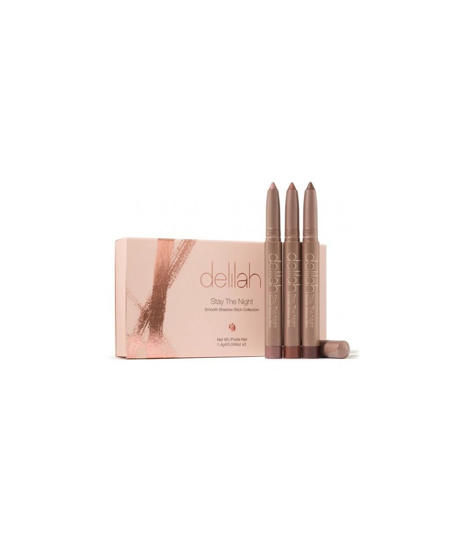 Delilah pieštukinių akių šešėlių rinkinys „Stay The Night Smooth Shadow Stick Collection“
