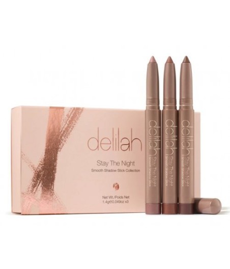 Delilah pieštukinių akių šešėlių rinkinys „Stay The Night Smooth Shadow Stick Collection“