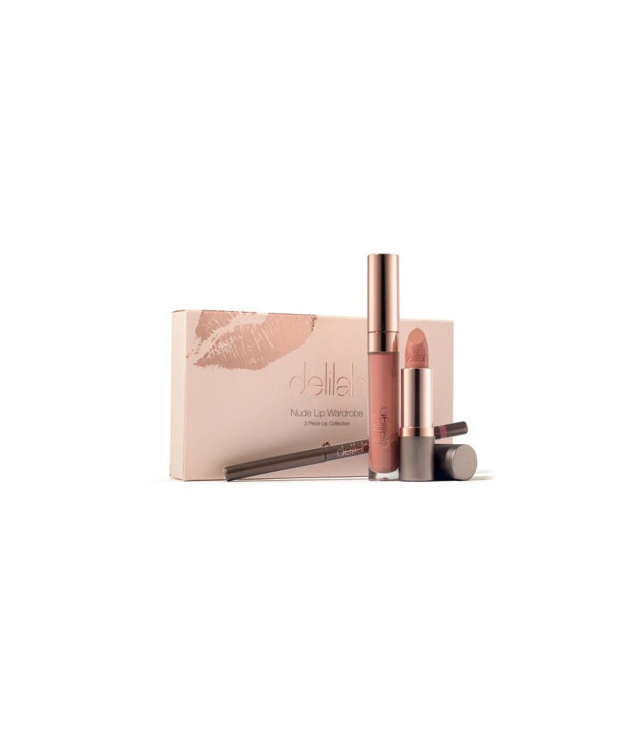Delilah Warm Nude Lip Wardrobe Lip Set