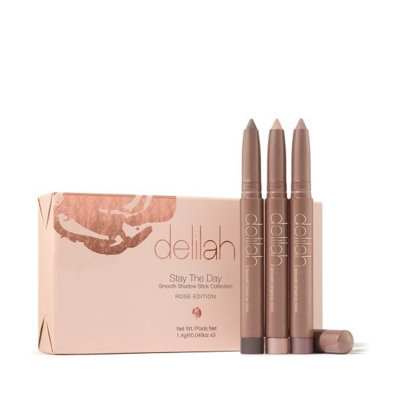 Delilah pieštukinių akių šešėlių rinkinys „Stay The Day Rose Edition“