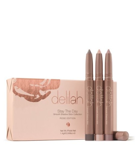 Delilah pieštukinių akių šešėlių rinkinys „Stay The Day Rose Edition“