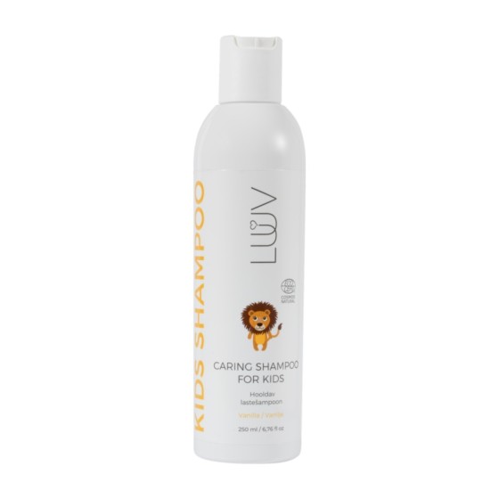 LUUV Vanilla Kids Hair Set: Shampoo, Conditioner and Detangling Spray