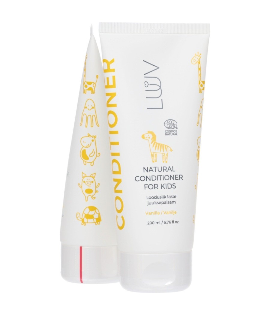LUUV natūralus kondicionierius vaikams, vanilė, 200 ml