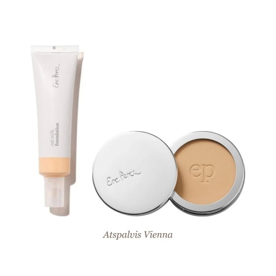 Ere Perez Smooth Skin Set: Oat Milk Foundation and Corn Setting Powder, Vienna