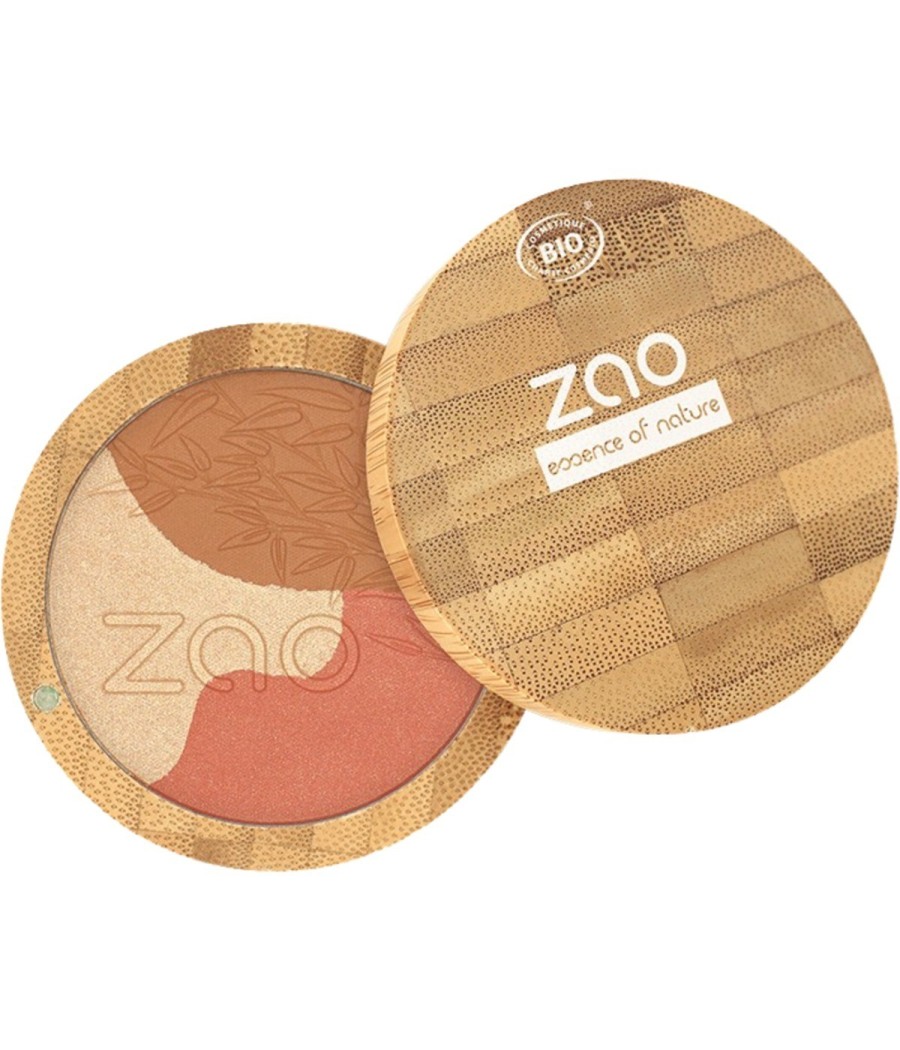 ZAO Sublime Mosaic 3in1 Contouring Powder, 351 Gold medium